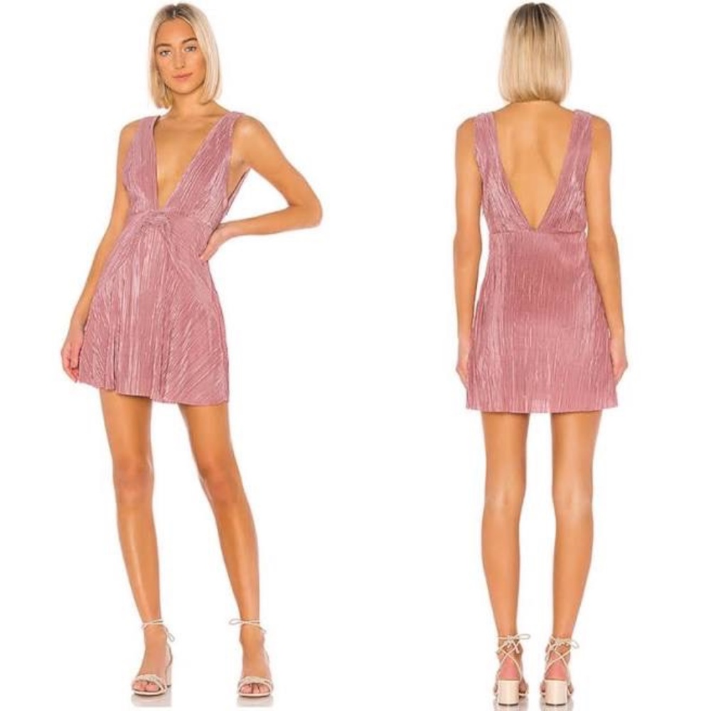 Women’s new Free People desert rose twist and shout mini dress size 6